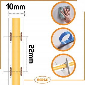 BERGE LED pásik COB Neon CCT 24V - 608D - 22W/m - IP20 - 1m