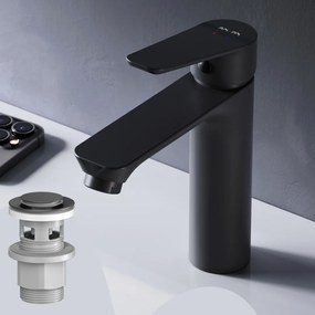 Umývadlová batéria AM.PM Hit FTA82222 jednopáková s odtokovým ventilom, čierna