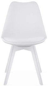 Set štyroch jedálenských stoličiek MARK biely (4 ks)