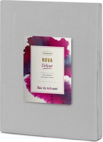 BAVLNENÉ OBLIEČKY NOVA COLOUR 140X200 CM SIVÉ