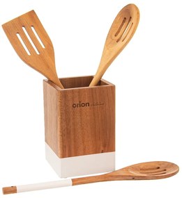 Drevený stojan na kuchynské náčinie Whiteline - Orion