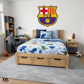 Logo FC Barcelona - textilná nálepka na stenu Veľkosť: 100 cm