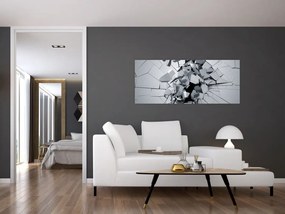 Obraz abstrakcie 3D (120x50 cm)