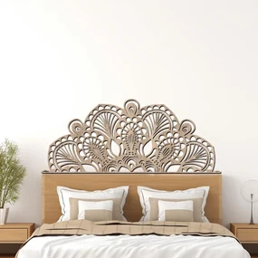 drevo zivota Drevená polovičná mandala RADOST nad posteľ Farebný vzor: Wenge, Rozmery (cm): 160x64