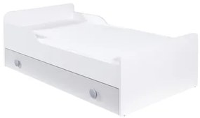 Posteľ TOP BABY s matracom sivá 80x160