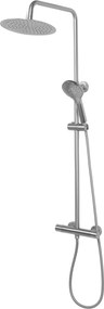 Rea Vincent, sprchový set s termostatickou batériou a dažďovou hlavicou 25cm, nikel matný, REA-P6603