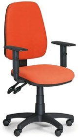 Euroseat Kancelárska stolička ALEX s podpierkami rúk, oranžová