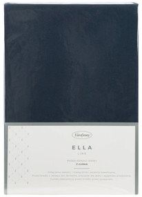 BAVLNENÉ PRESTIERADLO S GUMOU ADELA 90X200X25 CM TMAVOMODRÁ