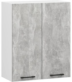 Kuchynská linka OLIVIA V720 2.4 m s vitrínou betón