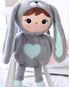Batoh králik šedo-mätový personalizácia: Iba samotná bábika