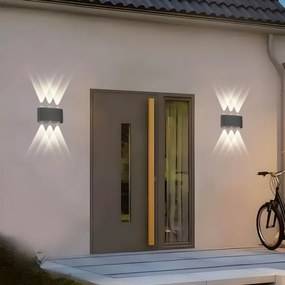 Brilagi - LED vonkajšie nástenné svietidlo FLAREBOX LED/6W/230V antracit IP65