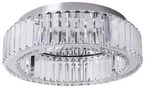 Toolight Toolight, krištáľové stropné svietidlo 40cm, 24W, 4000K, 1120lm, APP1742-C, chrómová, OSW-09306