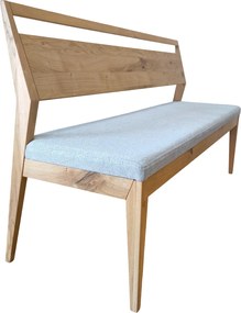 Dlhá jedálenská lavica s operadlom, 160x54x90 cm Urban 01