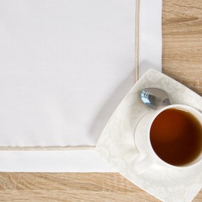 BEHÚŇ NA STÔL KARIN 40X140 CM BIELY