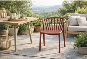 Hnedá plastová záhradná stolička Capri – Bonami Essentials