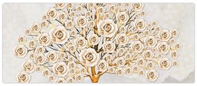 Obraz kvetinového stromu (120x50 cm)