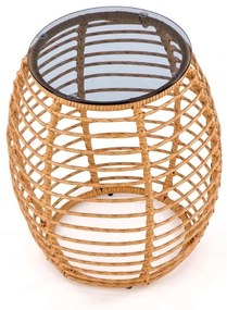 Konferenčný stolík Barrel, ratan
