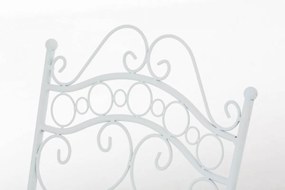 Kovová stolička skladacia Indra - Biela