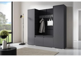 Predsieňová stena AMI 31 Bez zrkadla Grafit Čierna