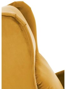 Polohovacie kreslo RELAXA žlté