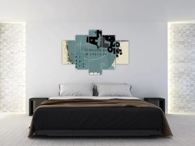 Obraz - Lietajúci balón s dúhou (150x105 cm)