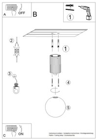 Sollux SL.1733 - Kúpeľňové stropné svietidlo HALO 1xG9/8W/230V IP44 hnedá