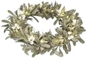 LED vianočný veniec 25× LED, napájanie 3× AA, priemer 35 cm