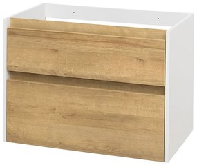 Mereo Mereo, Opto, kúpeľňová skrinka 81 cm, biela, dub, biela/dub, čierna, MER-CN931S