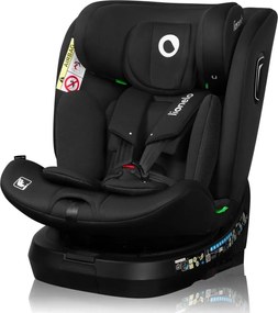 Lionelo - Otočná autosedačka BRAVE i-Size 40-150 cm so základňou Black Carbon