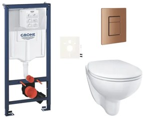 Závesný wc set do ľahkých stien / predstenová montáž GROHE Bau Ceramic SIKOGRSBAUSCDL0
