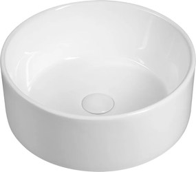 Sapho Sapho, Keramické umývadlo na dosku, priemer 40cm, biela, FB48150