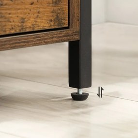 Nočný stolík ARIN hnedá/čierna