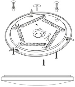 Eglo 98325 - LED Stropné svietidlo NIEVES LED/19,5W/230V