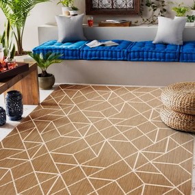 Koberec SIZAL FLAT 48959265 geometrický naturálny / béžový