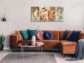 Obraz na plátne ŠTYRI ROČNÉ OBDOBIA – Alfons Mucha | rôzne rozmery