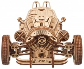 Ugears 3D drevené mechanické puzzle Trojkolesový UGR-S