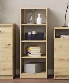 Polovysoký regál Carlos, dub artisan, šírka 40 cm%