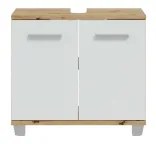 Kúpeľňová skrinka VENOM biela/dub artisan