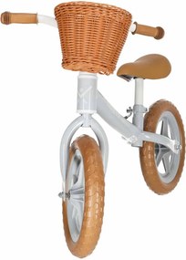 KIK Trike Fix Balance odrážadlo s košíkom, hnedé