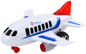 LEAN TOYS Osobné lietadlo, zvuky jazdy, svetlá – biela