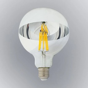 Žiarovka FL LED G125 12W E27 4200K Half Silver
