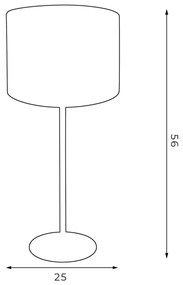 Stolná lampa ARDEN 1xE27/60W/230V pr. 25 cm fialová/zlatá