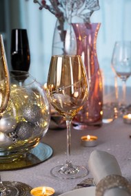 Diamante poháre na šampanské Silhouette City Amber s kamienkami Swarovski 210ml 2KS