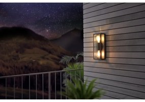 Eglo 780426 - Vonkajšie nástenné svietidlo ALGECIRAS 2xE27/60W/230V IP44 čierna