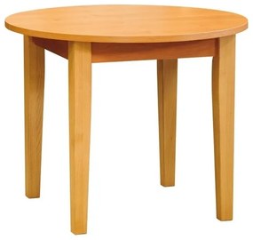 Stima okrúhly drevený jedálenský stôl FIT 95 Rozklad: + 35 cm rozklad, Odtieň: Dub Sonoma, Rozmer: Ø 95 cm