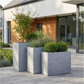 MI Sada vysokých kvetináčov GRAU 1/3