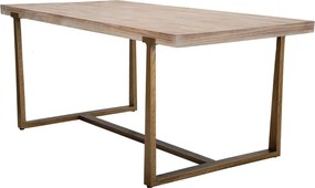 Jedálenský stôl Ankara 180 cm hnedý/zlatý