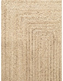 Obojstranný/ručne tkaný jutový behúň vo svetloprírodnej farbe 80x200 cm Sharmila Natural White – Hanse Home