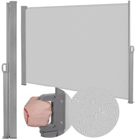 Bočná markíza 180 x 350 cm SPRINGOS AW0006 - sivá