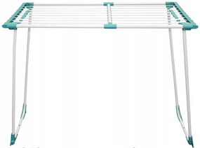 Erga Model 306U, stabilný teleskopický sušiak na bielizeň 202x55x92 cm, biela-zelená, ERG-SEP-10SUSSTOPROFE